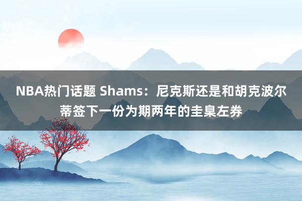 NBA热门话题 Shams：尼克斯还是和胡克波尔蒂签下一份为期两年的圭臬左券